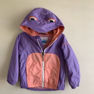 Columbia rain jacket for toddler girl.